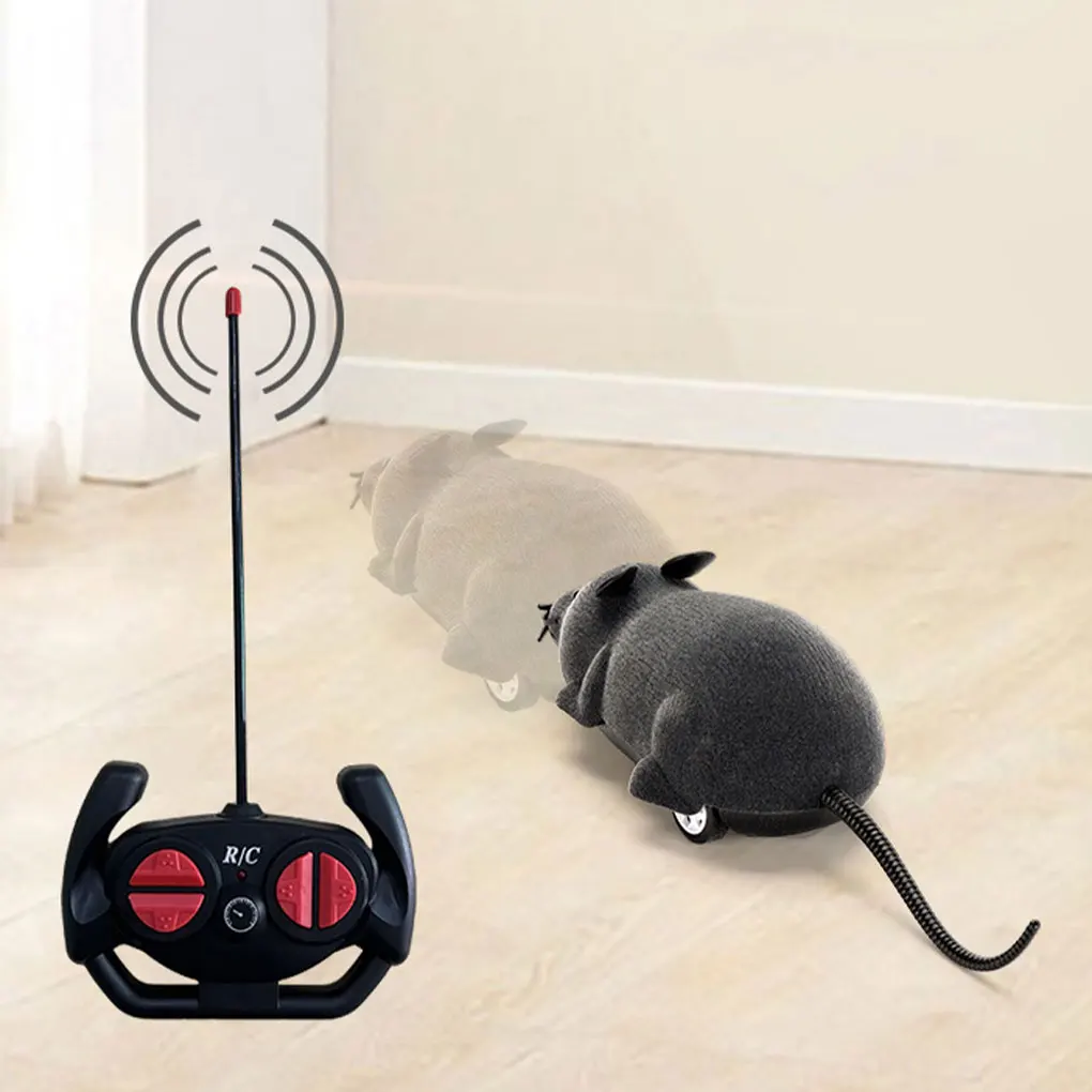 Robotic Mouse Cat Toy RC Mouse Cat Toy Battery Powered Mouse Cat Toy Mimics Motion Of Real Prey Fun Interactive Play Gift