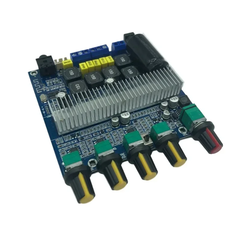 Bluetooth amplifier board 5.0 fever TPA3116 high-power 2.1 overweight subwoofer 12-24V finished