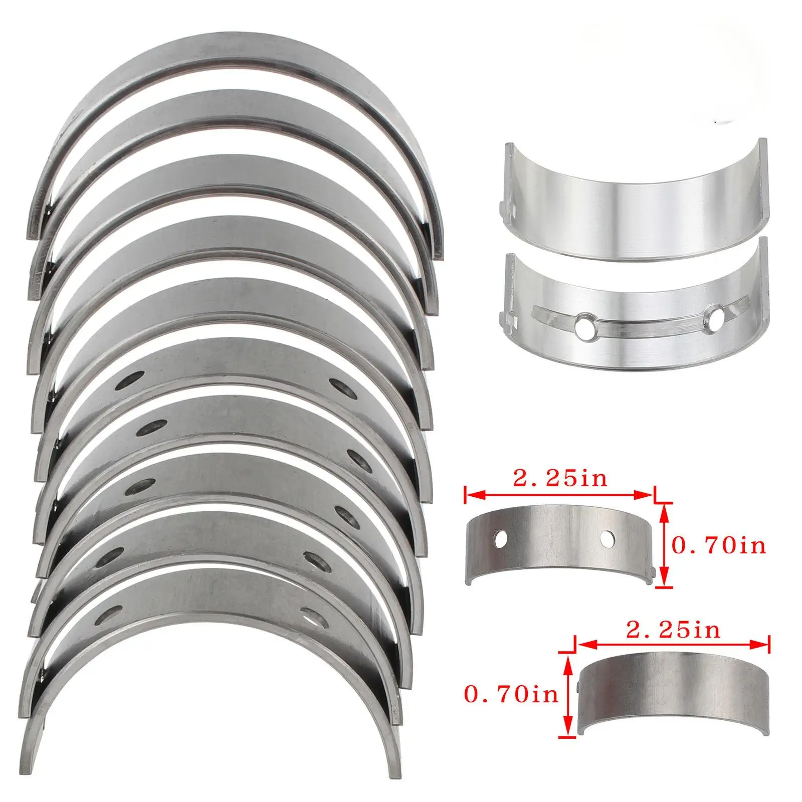 

10PCS Bearing Pair Set-Crankshaft For Hyundai Azera Genesis Coupe Tucson 210202G000 21020-2G000