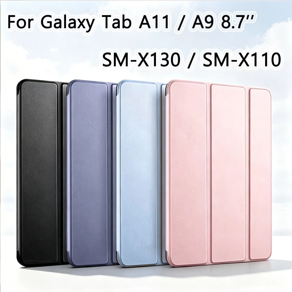 Case for Samsung Galaxy Tab A11 8.7 Inch 2025 SM-X130 / A9 8.7-inch 2023 SM-X110 , Stand Tablet Case Magnetic Flip Smart Cover