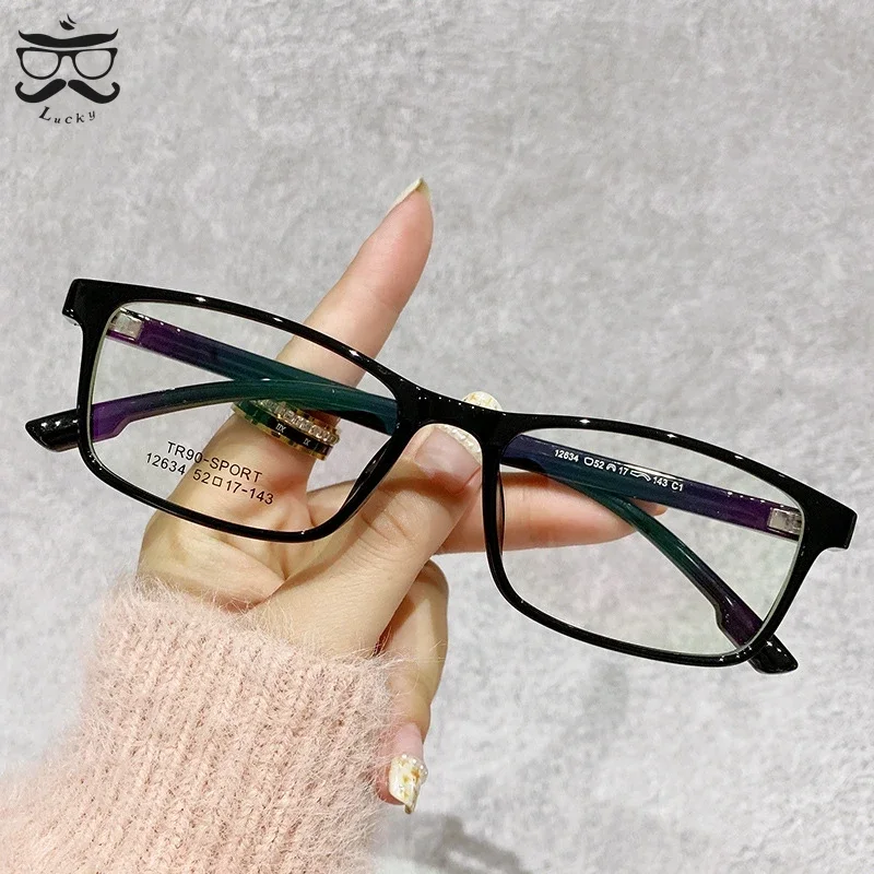 New Vintage Business Tr90 Ultra-light Glasses Men Women Square Frame Full Frame Glasses Optical Glasses Wholesale