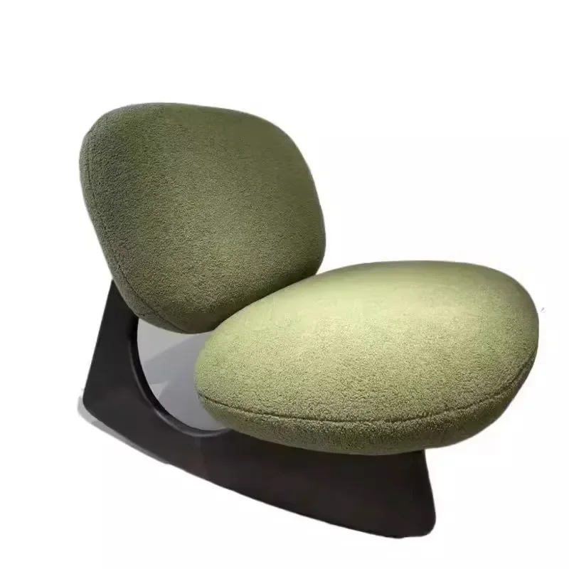 Nordic light luxury creative sofa chair designer hotel bed and breakfast living room meeting guests solid wood sofa chair