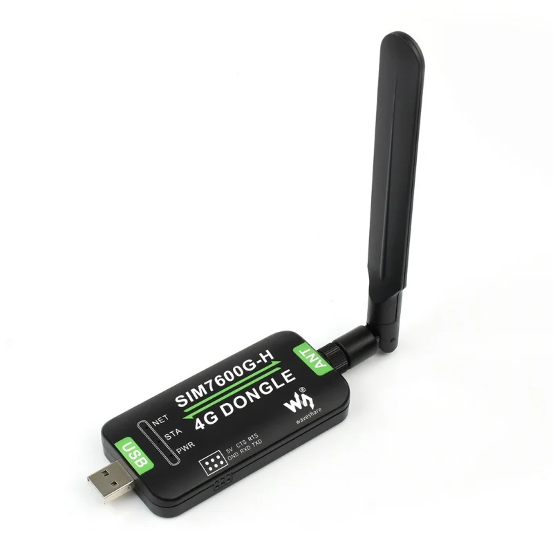 

SIM7600G-H 4G DONGLE, GNSS Positioning, Global Band Support