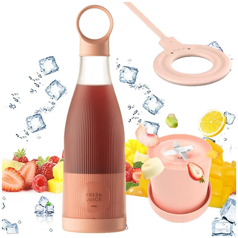 

AFOURT-Small Blender Personal Travel Size Blender With Magnetic USB Rechargeable For Shakes And Smoothies B
