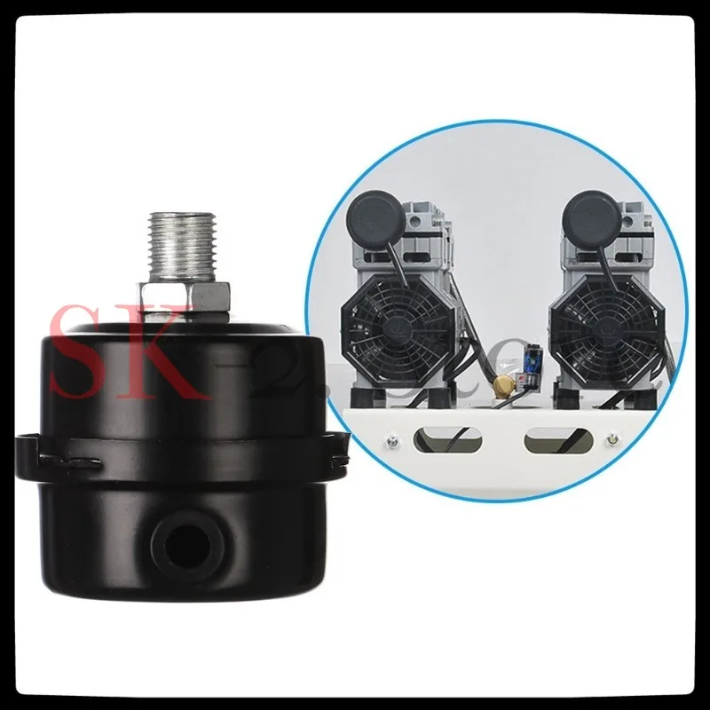 Oil-free air compressor muffler air compressor accessories air filter element iron shell