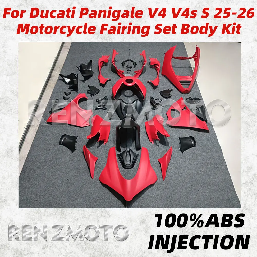 Set Carene Moto in Plastica ABS per Ducati Panigale V4 V4S S 2025-2026 Kit Carrozzeria Scocca a Iniezione