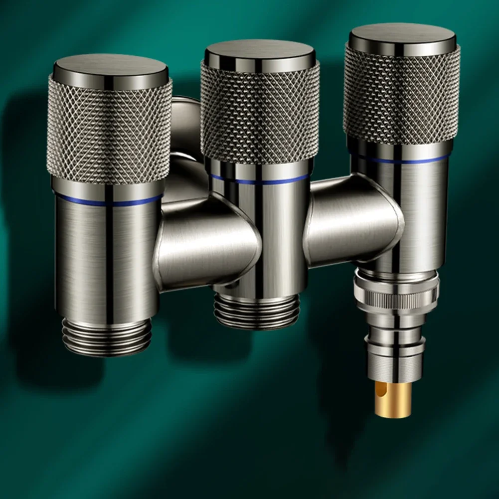 Практичный поворотный клапан 1 в 3 выхода для биде-распылителей, поворотный переключатель, совместимый с унитазом