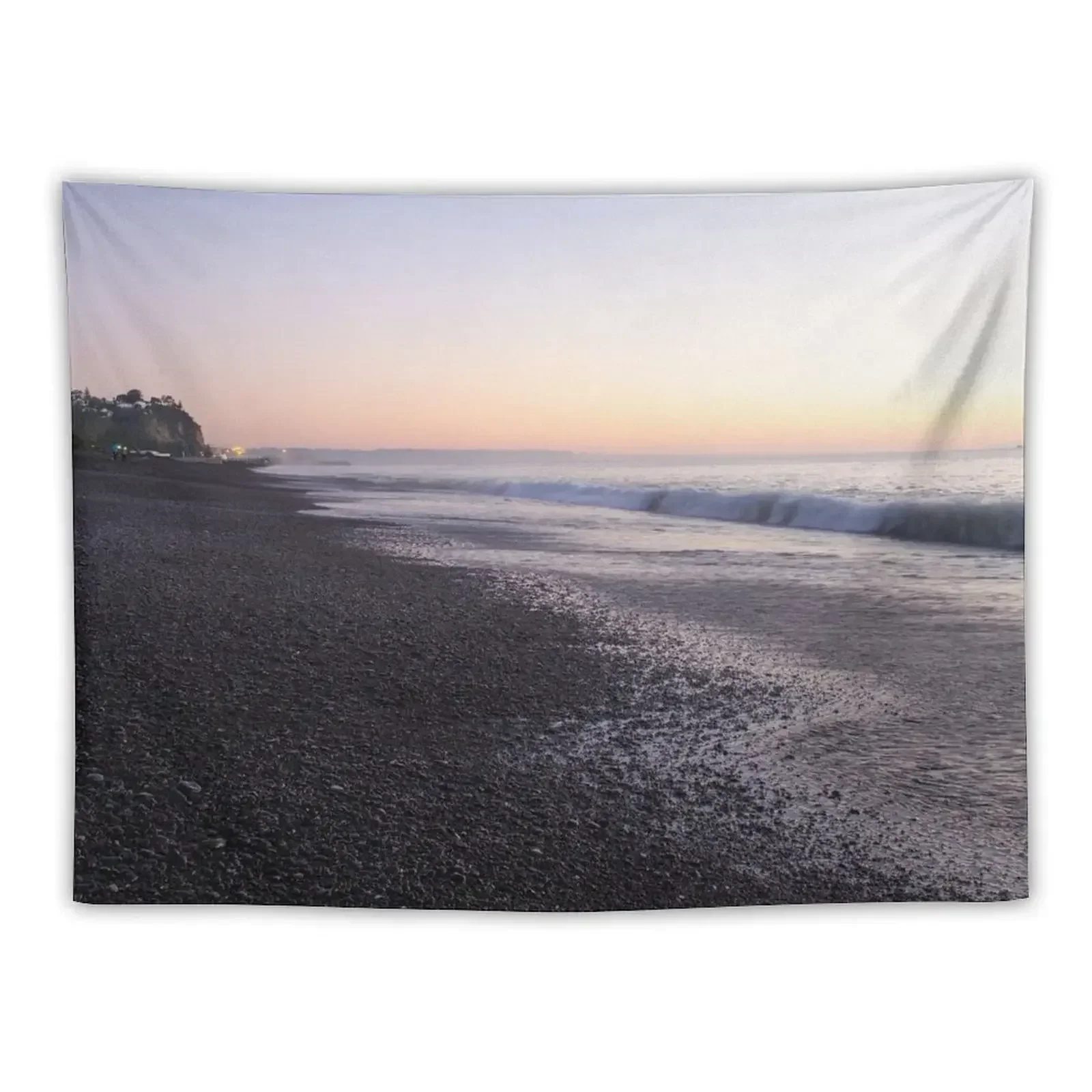 Early Morning On The Stone Beach In Napier Tapestry Wall Decor Hanging Anime Decor Decoration Home Room Aesthetic Decor Tapestry