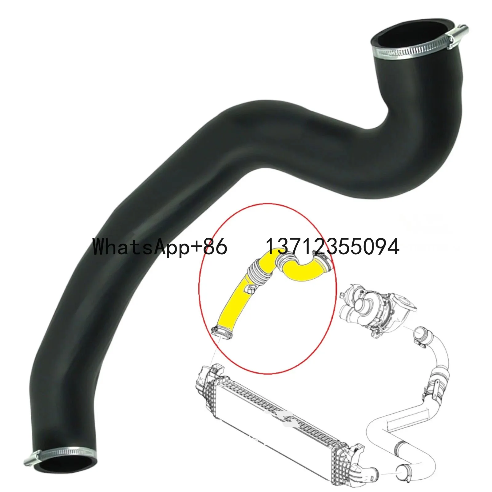 

Шланг турбины интеркулера 31261896 3M516C646YH 6M516K863JA 1530297 для Ford C-MAX FOCUS II 2.0 TDCi для Volvo C30 C70 II S40 V50