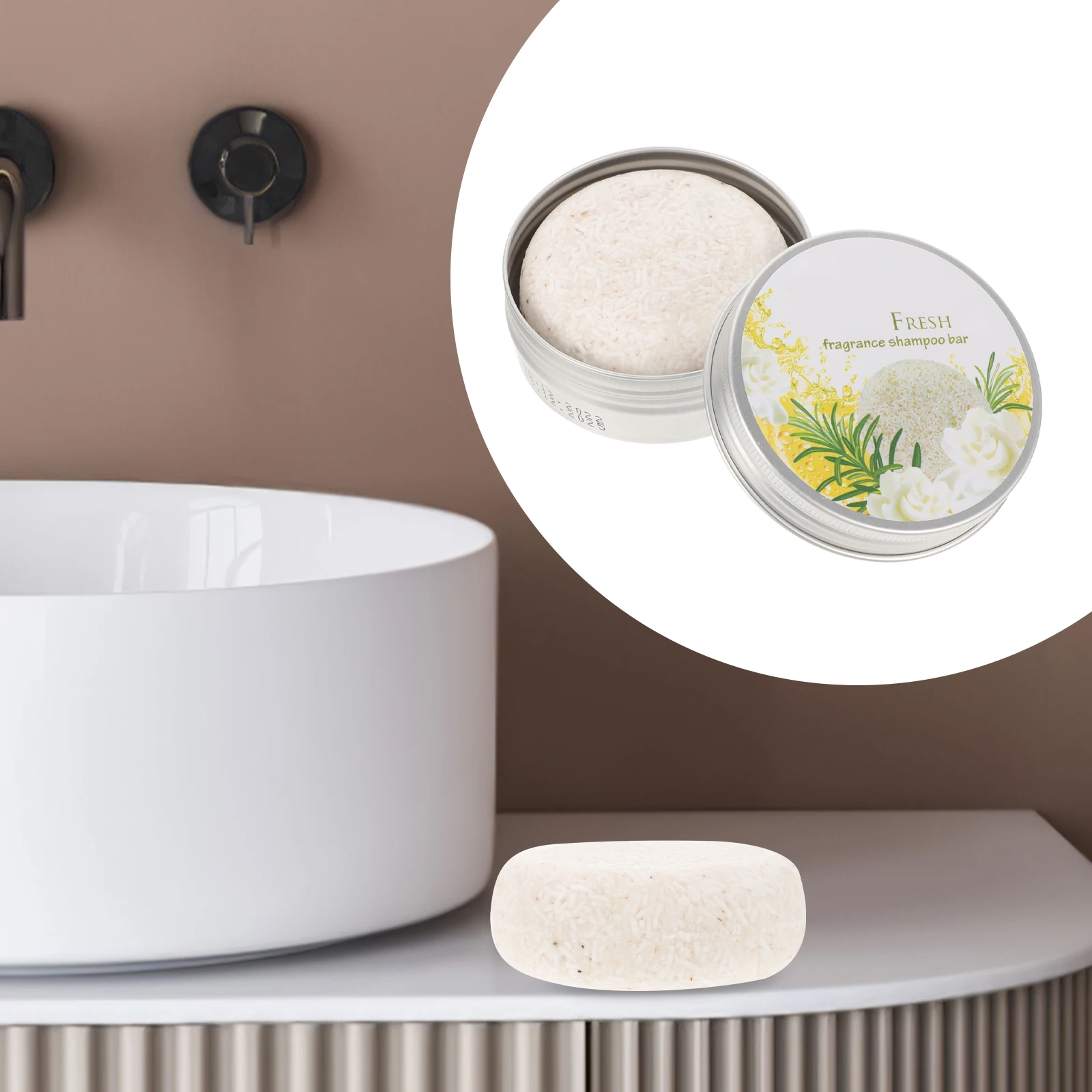 

Hair Shampoo Soap Solid Plants Oil Deep Nourishing Hair Care Soap Portable Travel Aluminium Box Guest Soaps Individually Wrapped