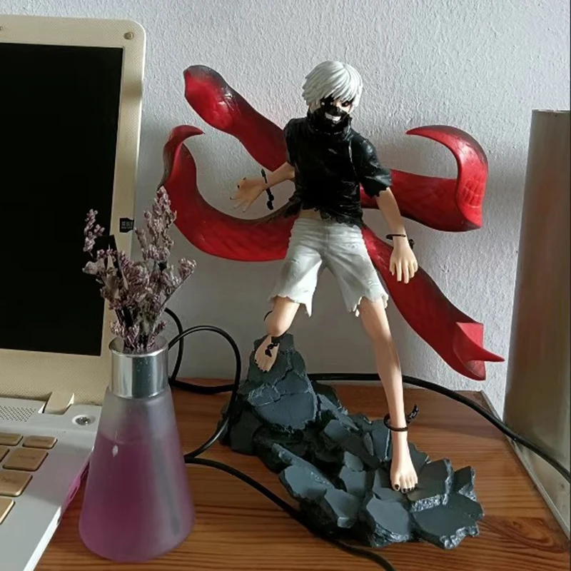 Mainan Model Figur Anime Tokyo Ghoul Masker Kelabang Hadiah Ulang Tahun Patung Karakter Kartun Kaneki Ken Dapat Diubah Wajah Kelabang