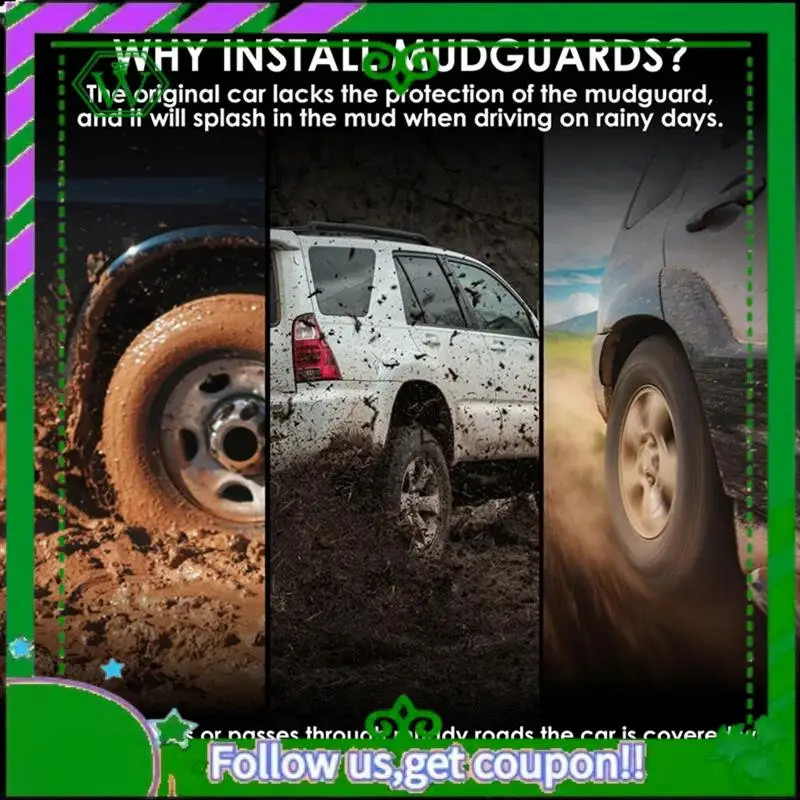 

AC34-4PCS Car Mudguard Mud Flaps Splash Mud Guard Fender For GWM Great Wall Haval M6 Plus 2021-2023 Car Accessories