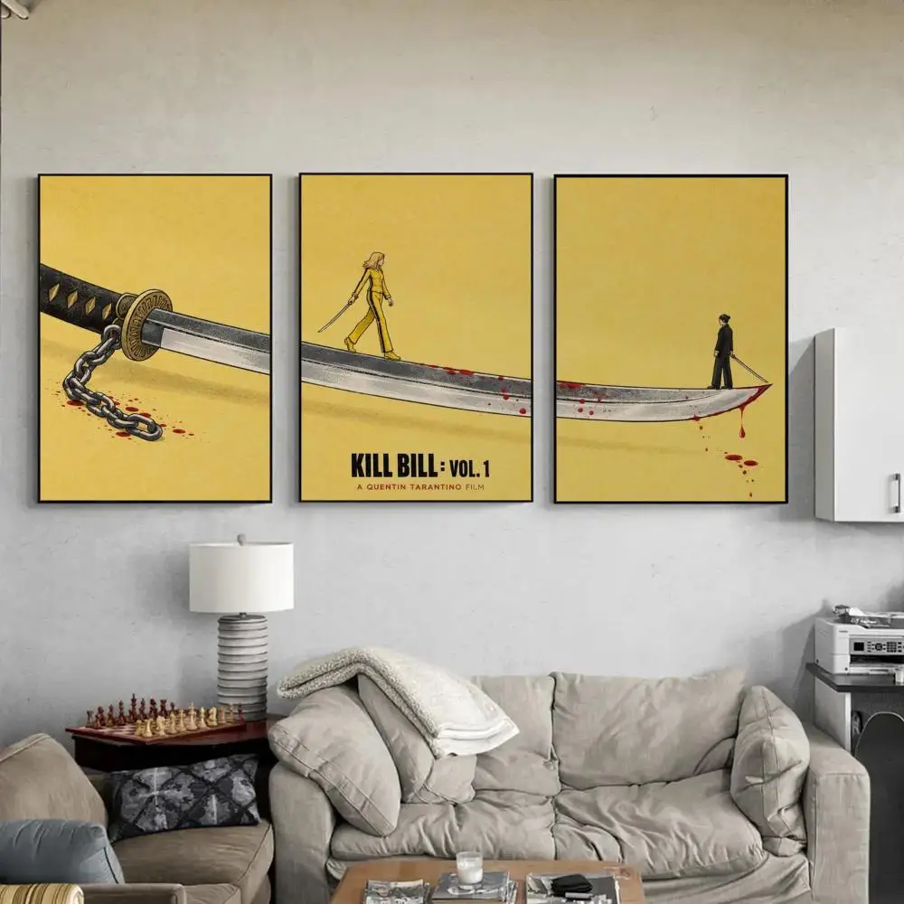 1PC Classic Movie K-Kill Bill Poster Wall Art Prints for Bedroom Living Room Office Home Decoration Hanging Artwork Gift