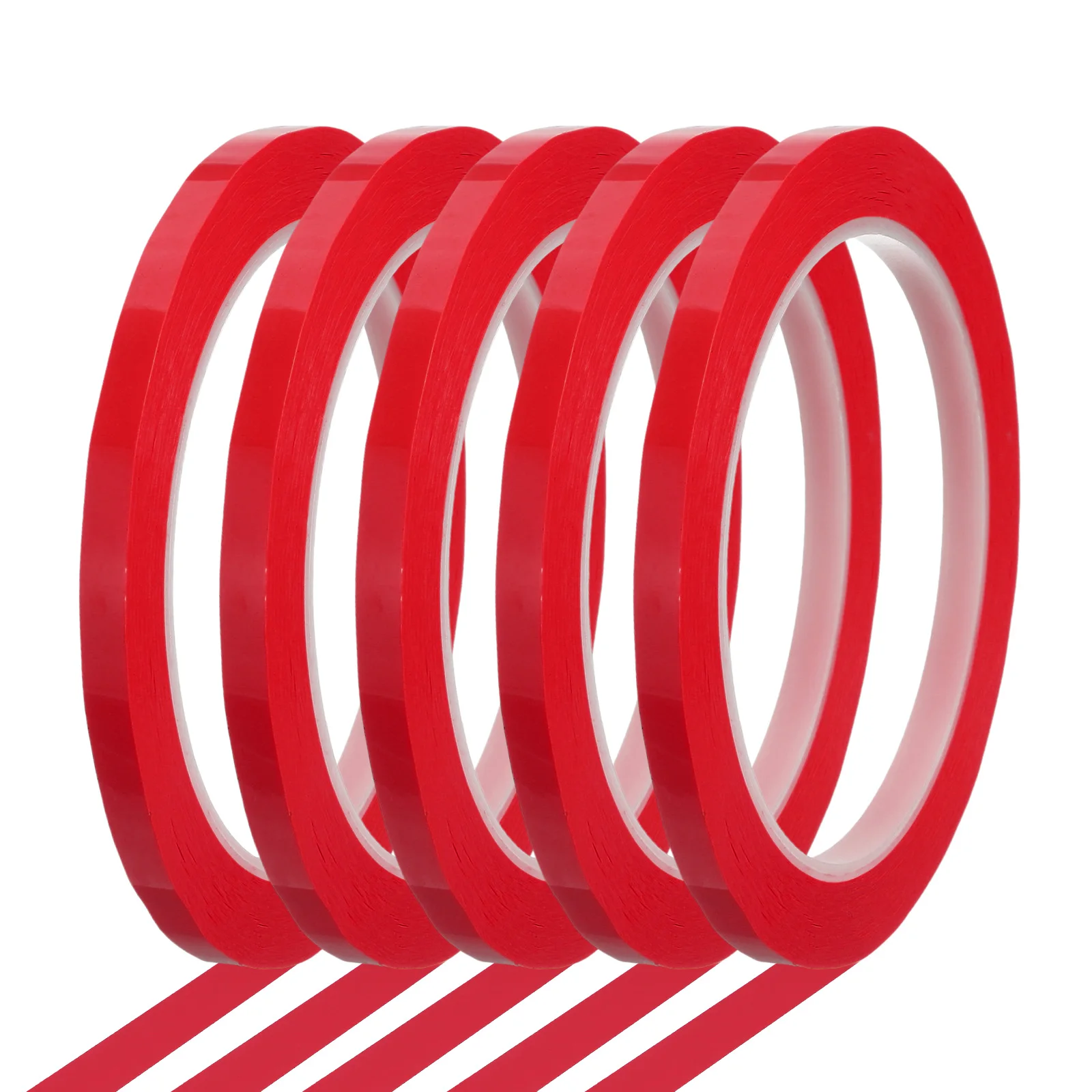 5pcs 66m Whiteboard Tape 3/6mm Pinstripe Graphic Chart Line Grid Marking Tapes for Classroom Office Dry Erase Board Art Crafts