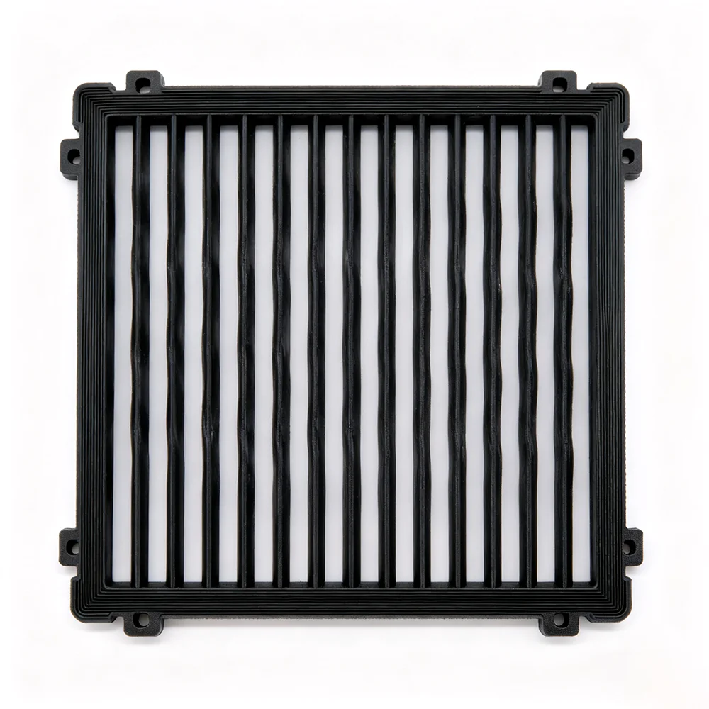 OEM 3D Printed Square Grid Frame Plastic Hollow Mesh Panel Custom Perforated Support Frame Non-standard Equipment Filter Bracket