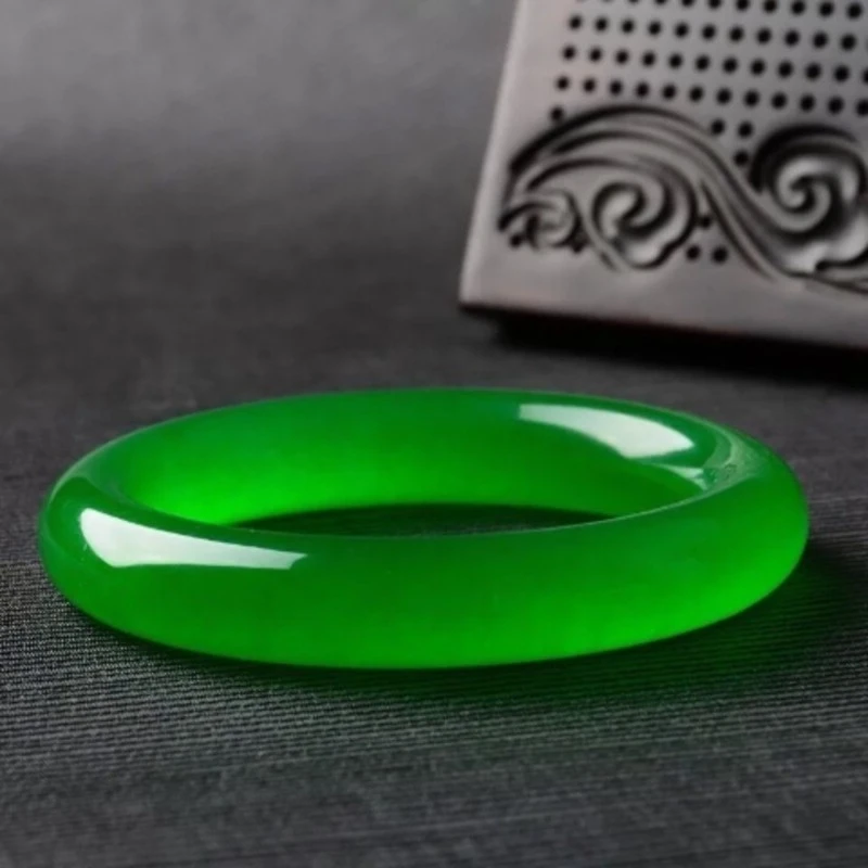 

Зеленый браслет из натурального кварцитового нефрита, изысканные и маленькие универсальные украшения