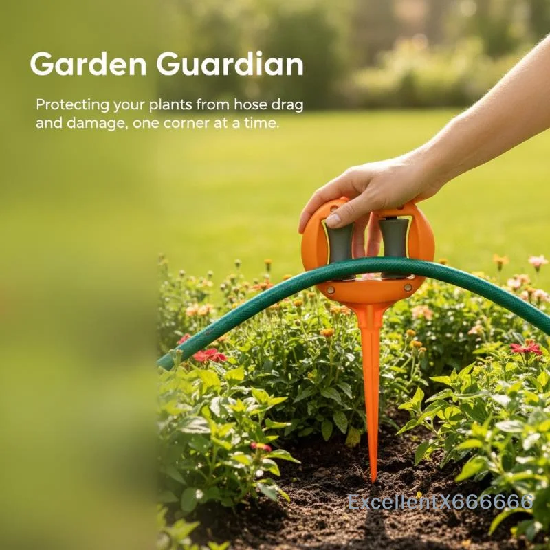ABS Hose Guide Nail, Stable Water Pipe Positioning Holding Roller, Rust-Proof for Outdoor Yard Patio Garden Irrigation Use