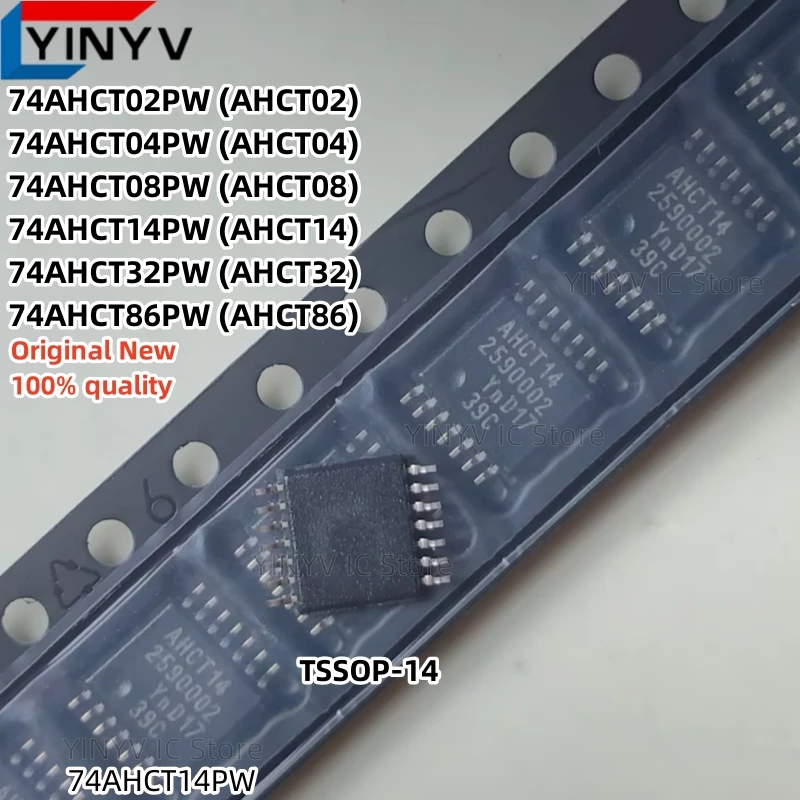 10Pcs 74AHCT02PW AHCT02 74AHCT04PW AHCT04 74AHCT08PW AHCT08 74AHCT14PW AHCT14 74AHCT32PW AHCT32 74AHCT86PW AHCT86 TSSOP-14 New