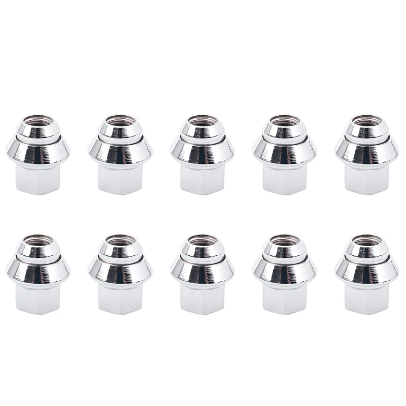 10X M12 X 1.5 19Mm HEX For FORD WHEEL OPEN NUT FIESTA FOCUS KA MONDEO