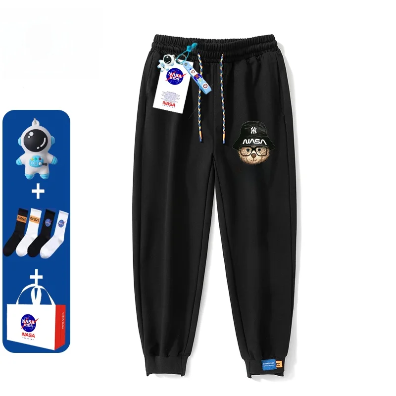 

Loose Straight Leg Men's Sport Pants Dstring Casual Leisure Youth Students Long Trousers Anti-Bacterial Comfortable Fit