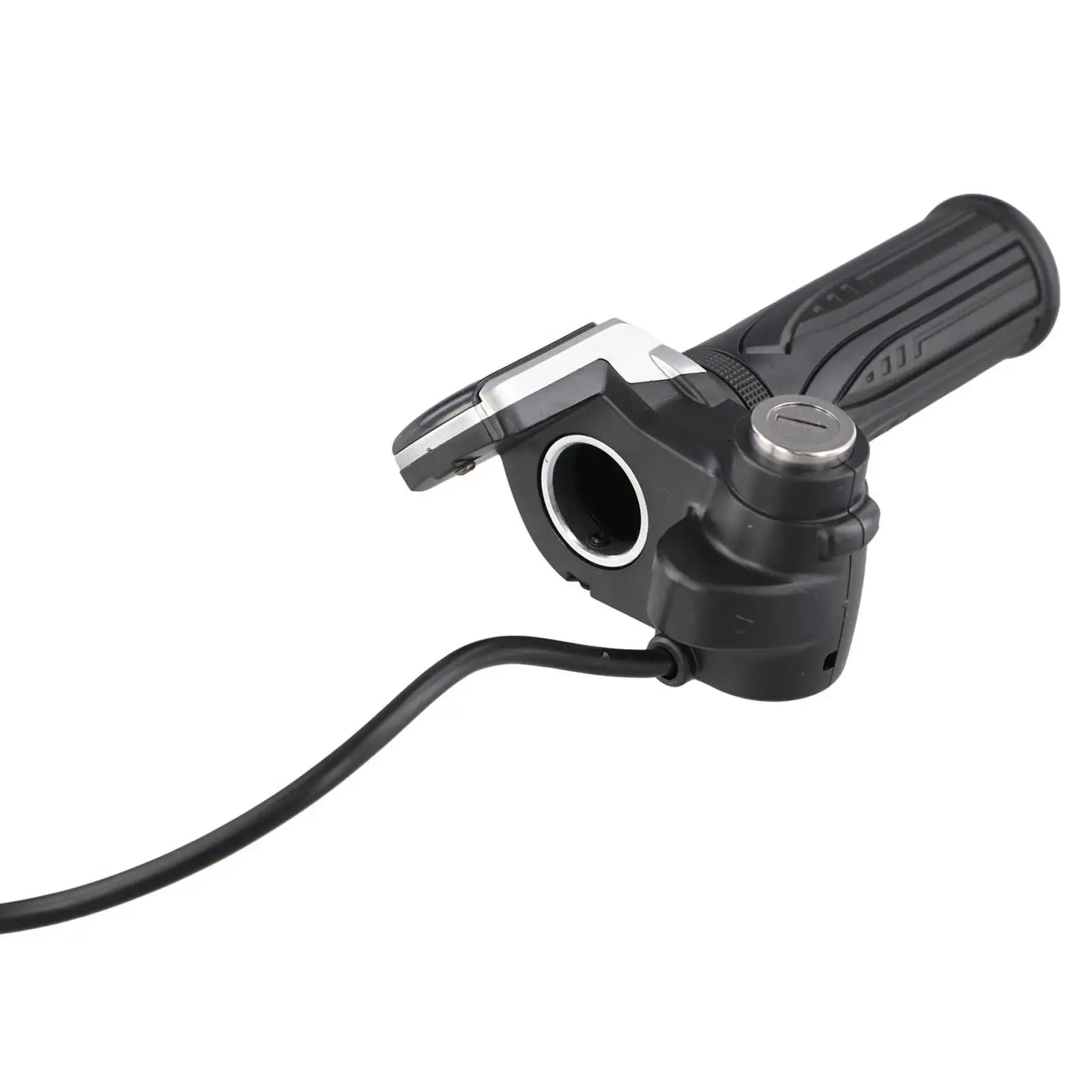 36V/48V/60V Electric Scooter Throttle Grip With Key Lock Power LCD Display Indicator Acceleration Handlebar E-scooter Throttle