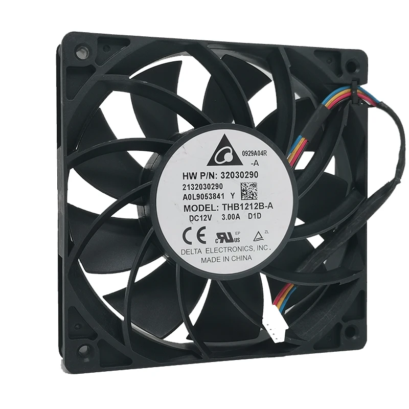 

Original for Delta THB1212B-A 12025 12V 3.00A 12CM high air volume violent four-wire PWM chassis server cooling fan