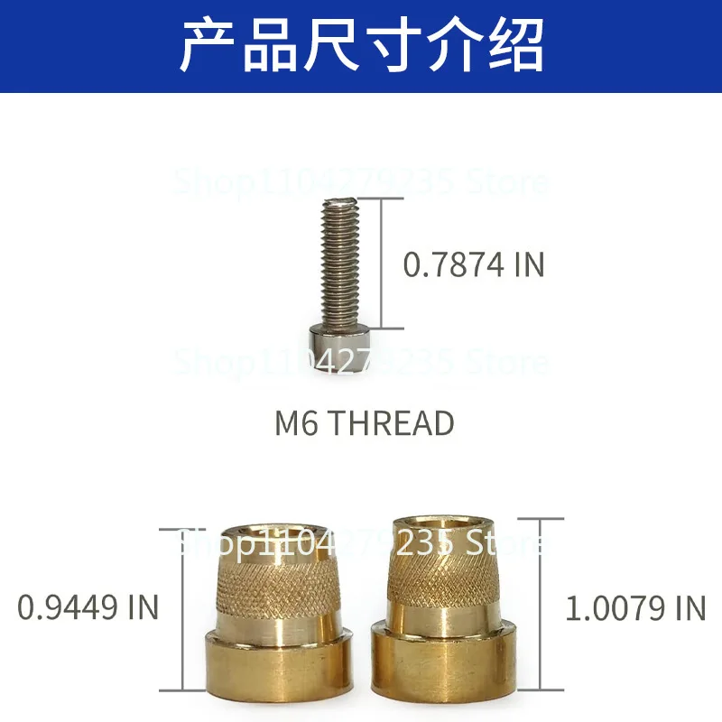 Cross-border car battery terminal charging pile M6  column adapter, side-mounted connector brass   head