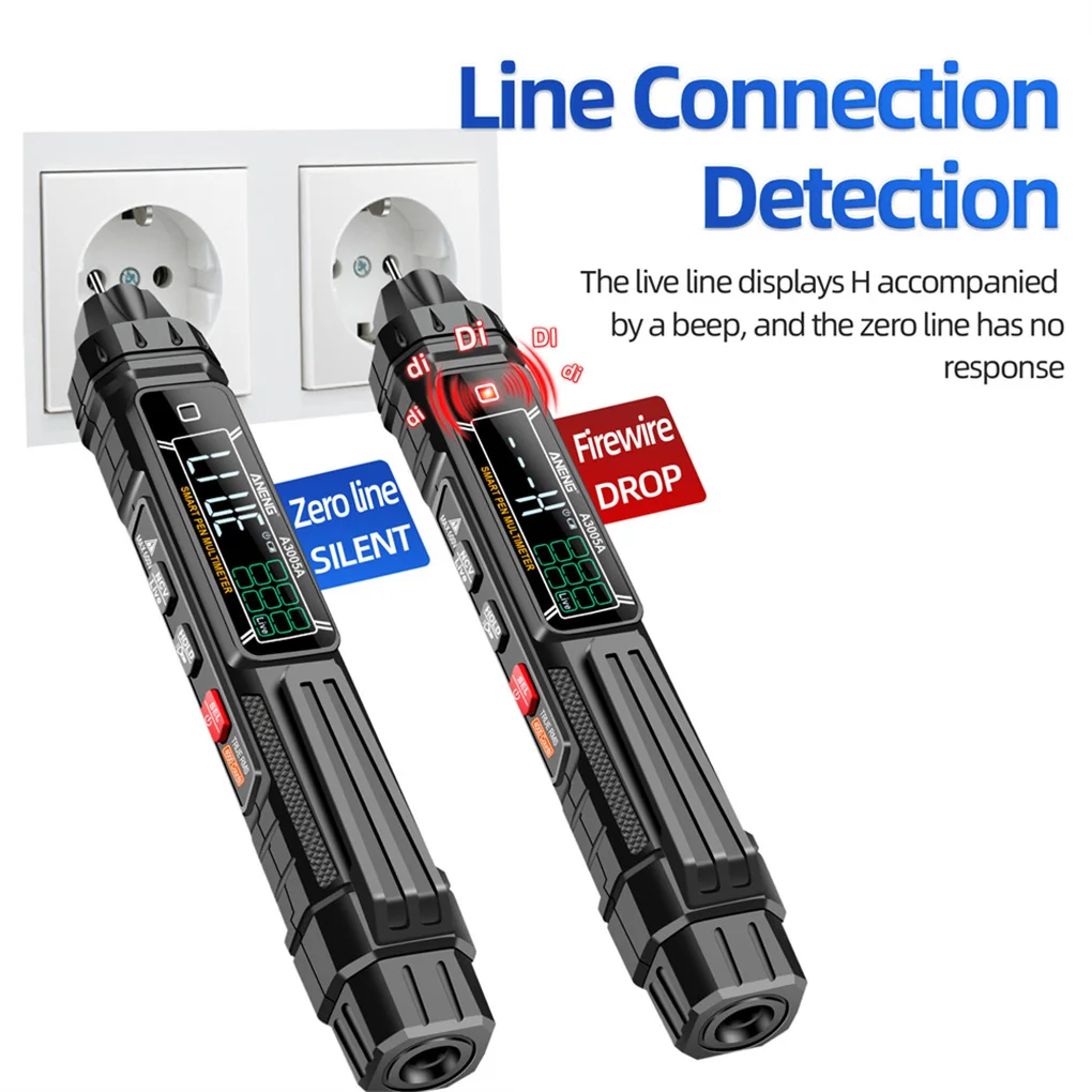 Digital Multimeter Voltage Tester Volt Gauge Industrial Accessories Useful Testing Pen Simple Operation Range Resistance DC