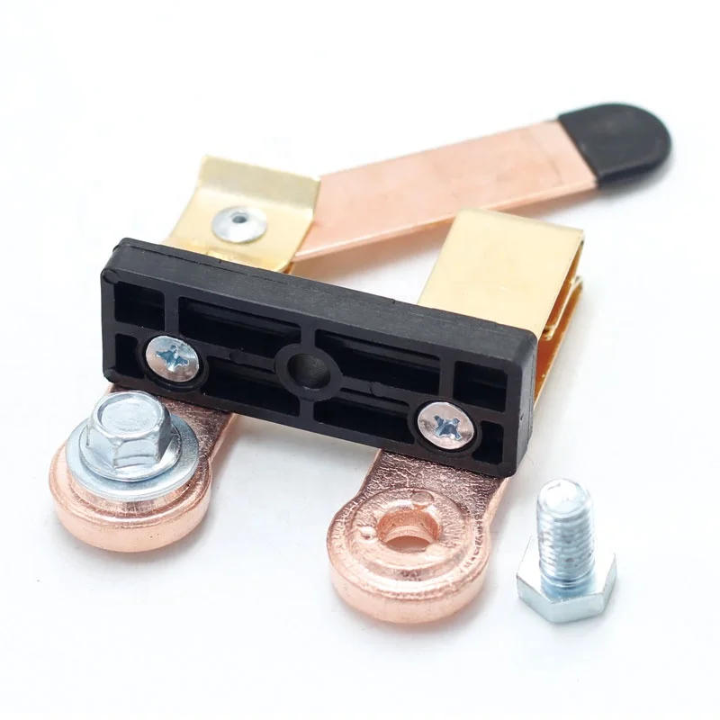 Side Post Knife Blade Master Switch 12V 24V Battery Disconnect Switch Isolator Solid Brass Knife Power Cutoff Isolator for Car