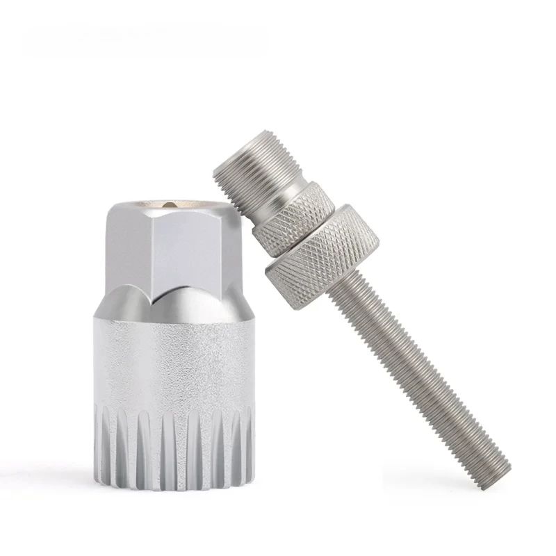 

Bicycle Bottom Bracket Removal Tool 20 Teeth Square Hole Spline Sleeve Repair Tool Bike Remover Fixing Rod Anti-Drop Screw Tool