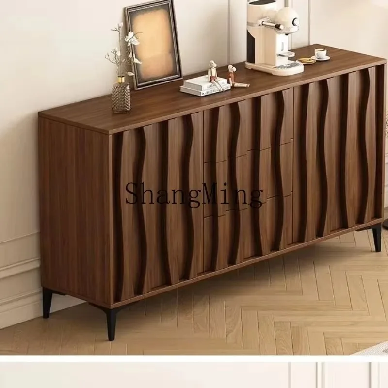 

FG medieval style dining side cabinet corridor simple living room medieval cabinet handle locker