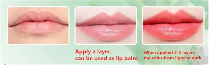 Aloe Vera Lippenstift Batom Natürliche Temperaturänderung Farbe Gelee Lippenstift Langanhaltend feuchtigkeitsspendend nahrhaftes Lippenbalsam-Make-up – Detail 7