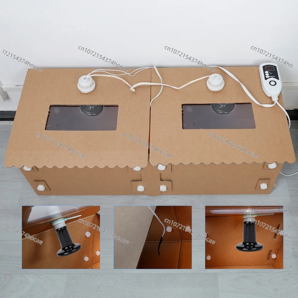 Pet brooding incubator, rutin chicken feeding box, household cage, large temperature-controlled paper chick brooding incubator