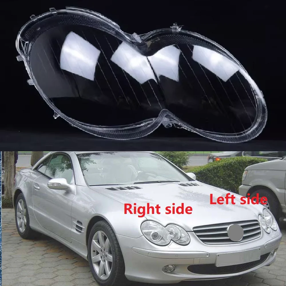 Car Headlamp Lens Cover Shell Headlight Glass Replace The Original Mask Lampshades For Mercedes-Benz SL SL350 SL500 2004-2007