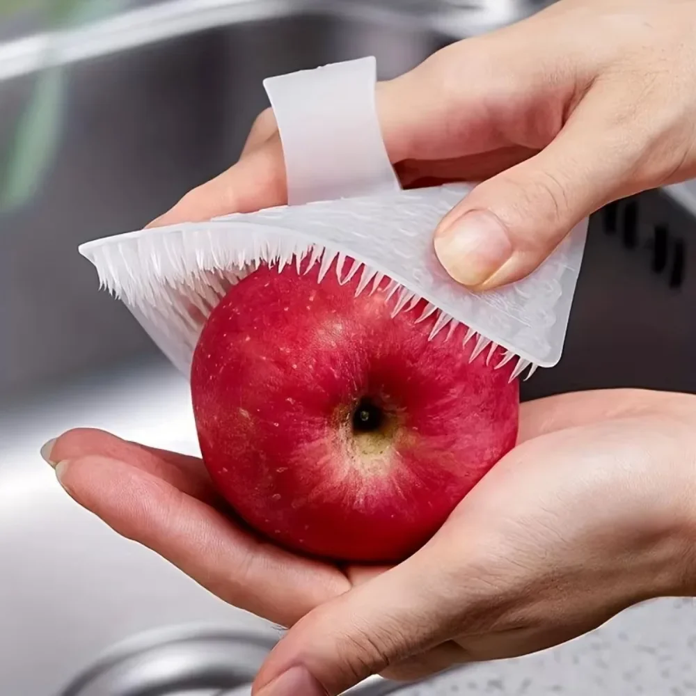 1/3pcs Multi-purpose Vegetable And Fruit Cleaning Brush For Potatoes, Carrots, Apples - Soft-bristled Reusable Kitchen Brush