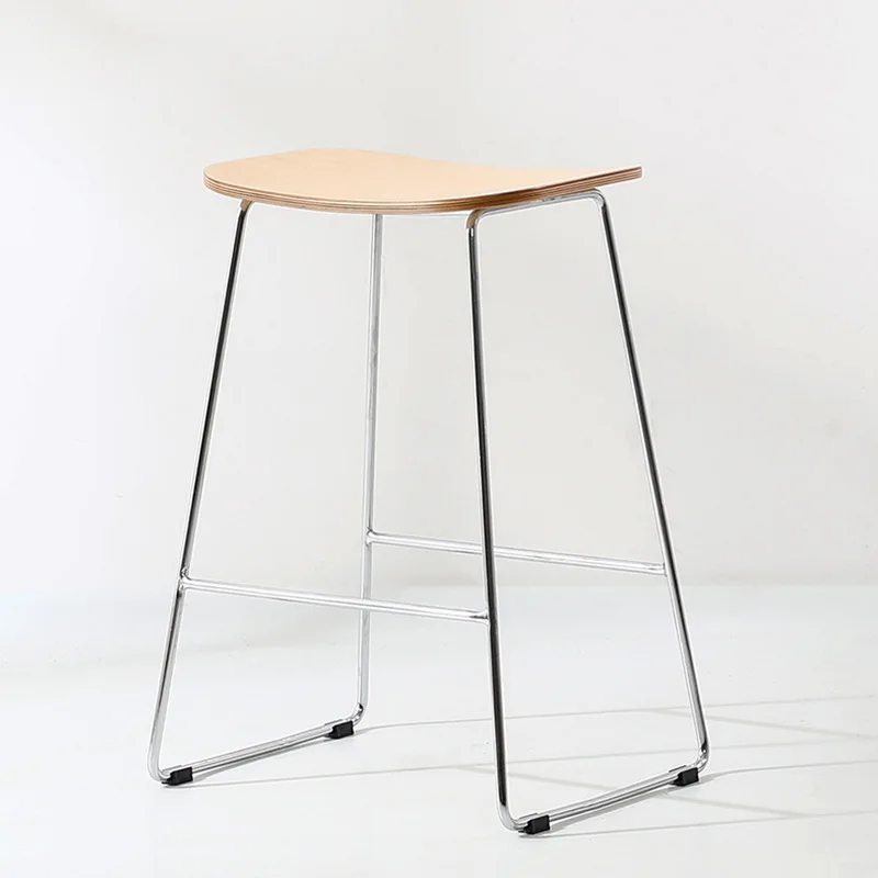 

Reinforce Waterproof Bar Chair Wood Terrace Bedroom Reception Desk Bar Chair Barhocker Minimalist Tabouret De Bar Decoration