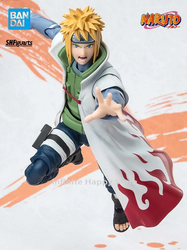 Original echt auf Lager Bandai Shfiguuts Anime Narutop99 Namikaze Minato Action figur Sammler modell Ornament Dekoration