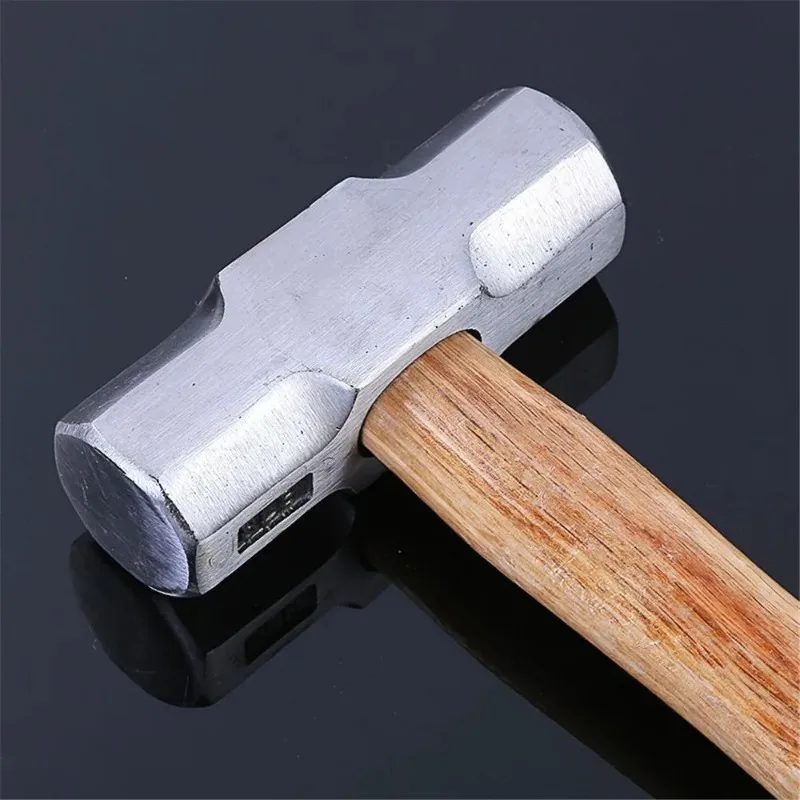 4LB 6LB 8LB Handle Sledge Hammer Profession Heavy Duty Forged Steel Octagon Hammer Square Head Big Hammer Masonry Hammer Wooden