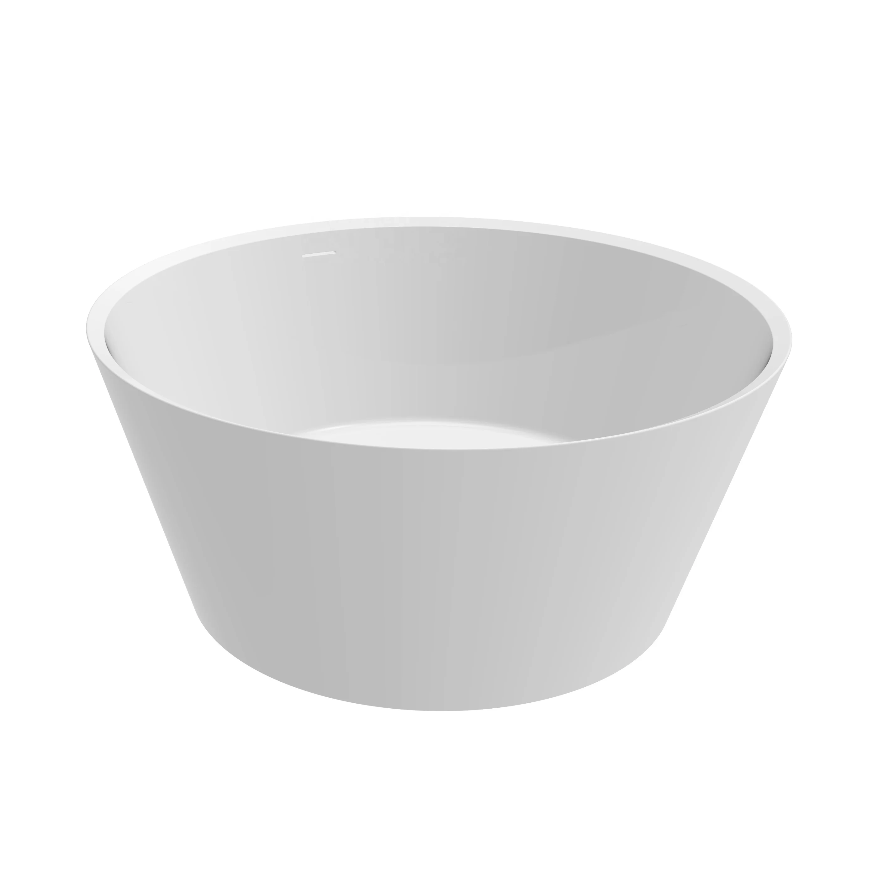 

Hot Sale Round Modern Style Freestanding Deep Soaking Acrylic Bathtub Suit for Bathroom and Take a Bath