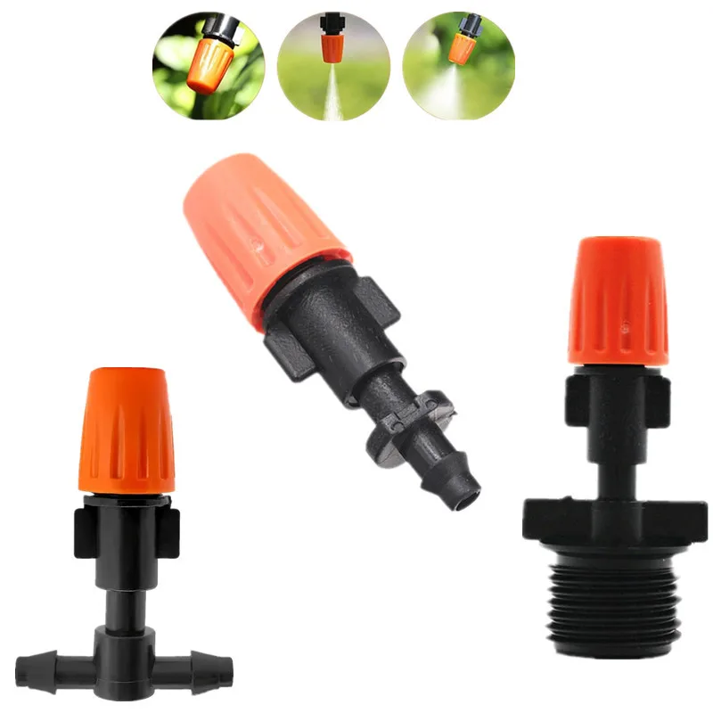 

25pcs Single Outlet Micro Atomizer Adjustable Sprinkler Garden Automatic Sprayer Cooling Hanging Nozzle Misting Irrigation Tool