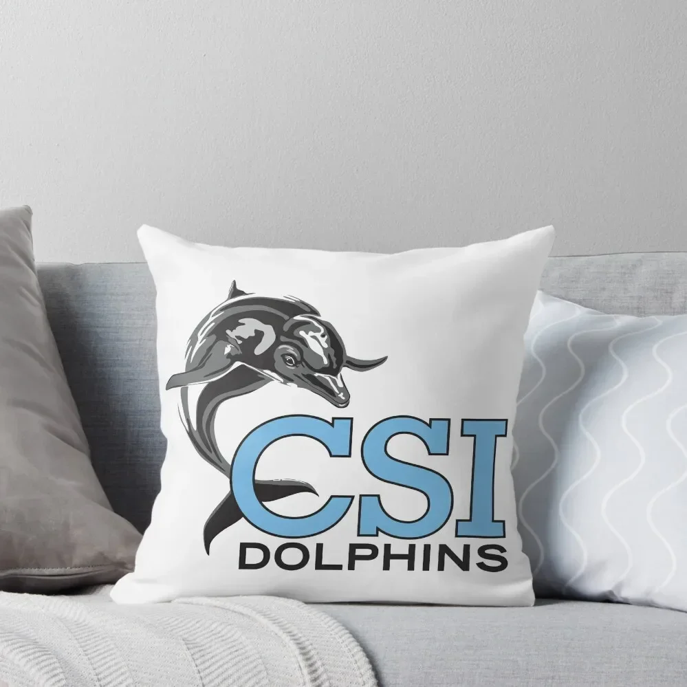 Staten Island (CSI) Dolphins Throw Pillow anime girl Decorative Pillow Covers For Sofa luxury decor Pillow