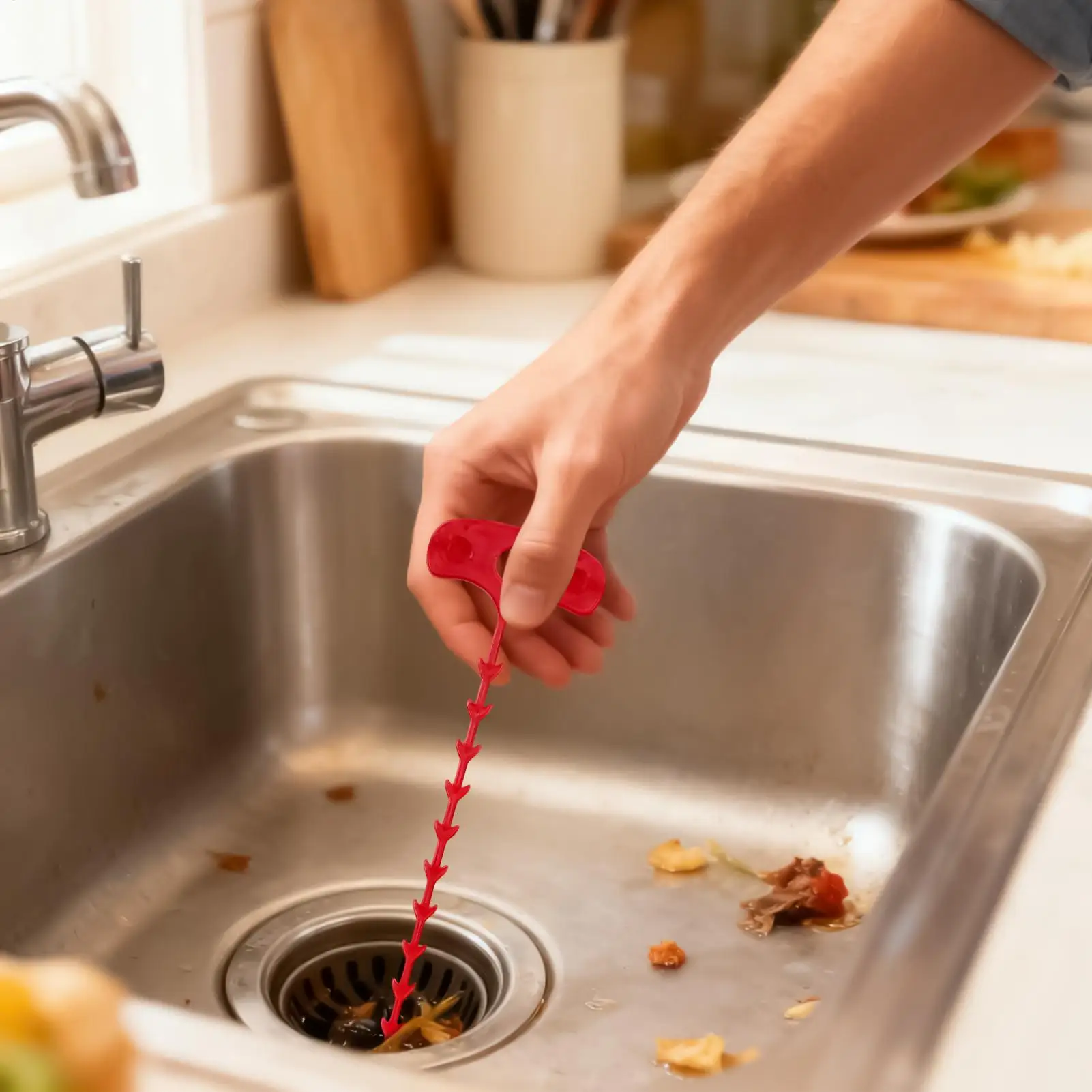 1Pcs Drainage Blockage Remover Shower Clean The Sink Snake Bathroom Accessories Hair Blockage Garbage Sewer Dredging Tools