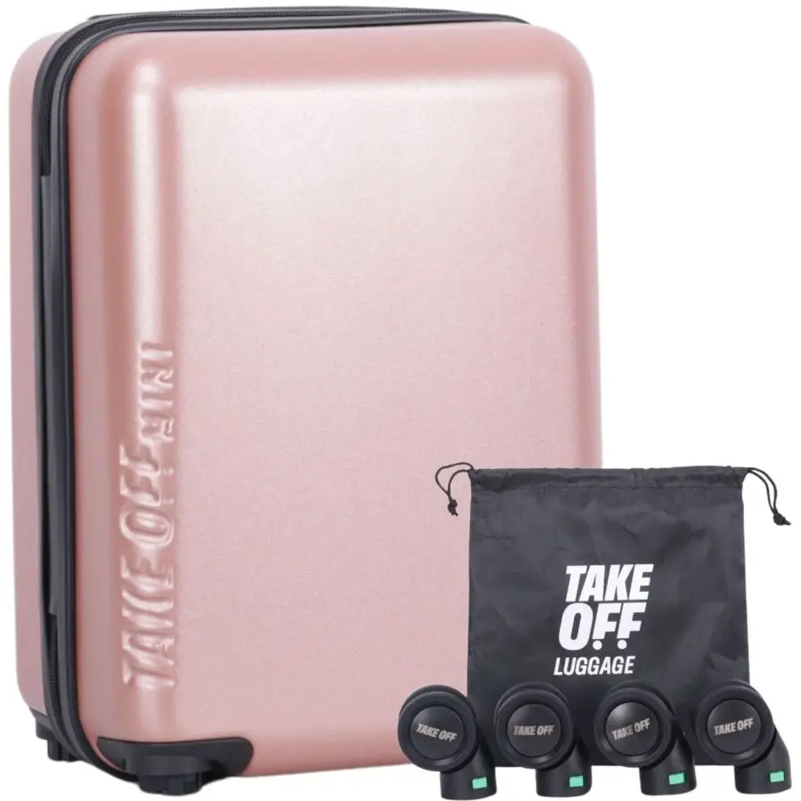 

Item Mini 16.5x12x8 Underseat Suitcase with Removable Wheels TSA Lock, Hardshell Lightweight Bag Fits Tight Airline Rules Compac