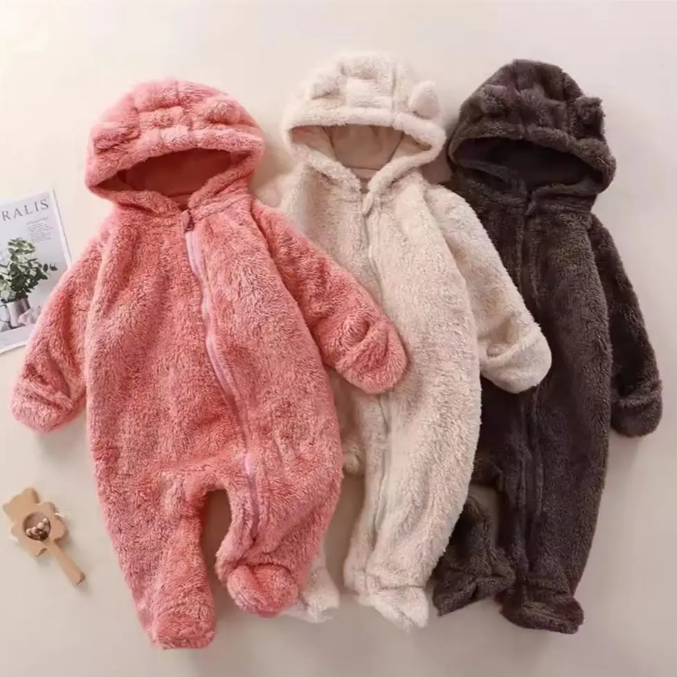 

Autumn Winter Baby Clothes Newborn Romper Infant Clothing Baby Girls Boys Jumpsuit for Soft Flannel Rompers Toddler Jumpsuits