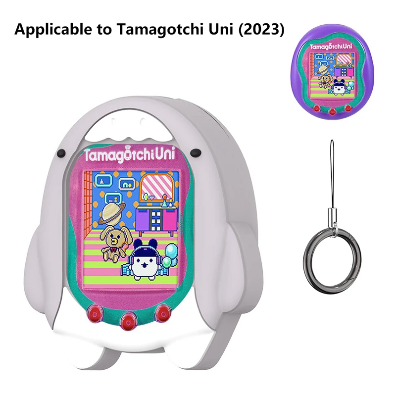 Silicone Case For Tamagotchi Uni 2023 Interactive Virtual Pet Toy Protective Cover Kawaii Case With Lanyard For Tamagotchi Uni