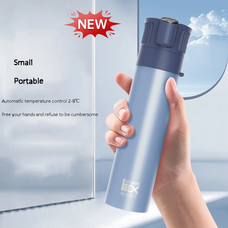 휴대용 인슐린 쿨러 박스 소형 냉장고 미니 로딩 의학 특수 휴대용 자동차 충전 냉동 컵