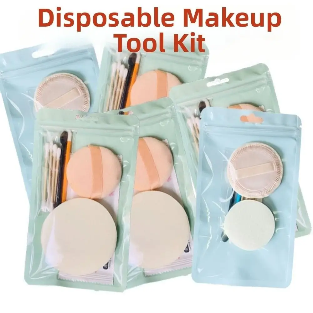 Ensemble de maquillage jetable à mélange rapide, utilisation sèche et humide, outils de beauté doux, pinceaux à lèvres, outils de maquillage, Kit de bouffantes de poudre, Studio Photo de mariée