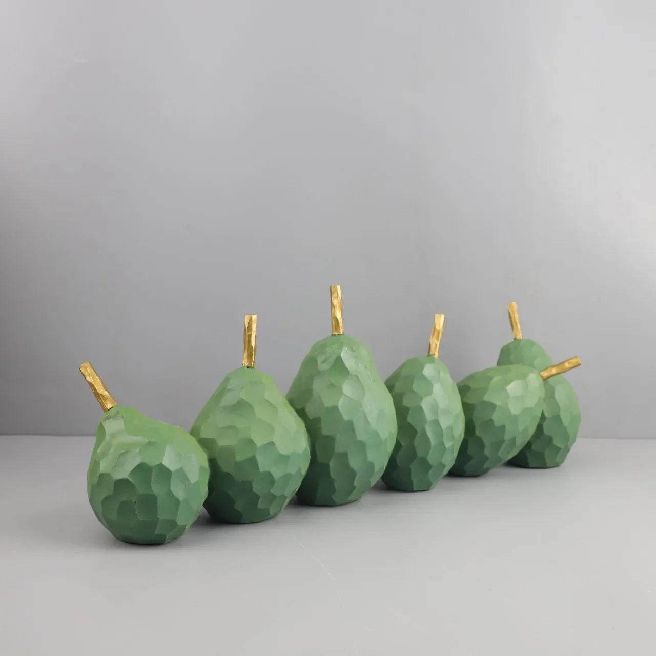 Resin Handicrafts Pear Pumpkin Simulated Pumpkin Sculpture Fruit Decorative Figurines Artistic Decorative Home Decoration