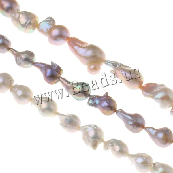 

Natural Freshwater Nucleated Pearl Beads One Direction Cultured 13-15mm Hole:Approx 0.8mm Sold Per Approx 15.3 Inch Strand