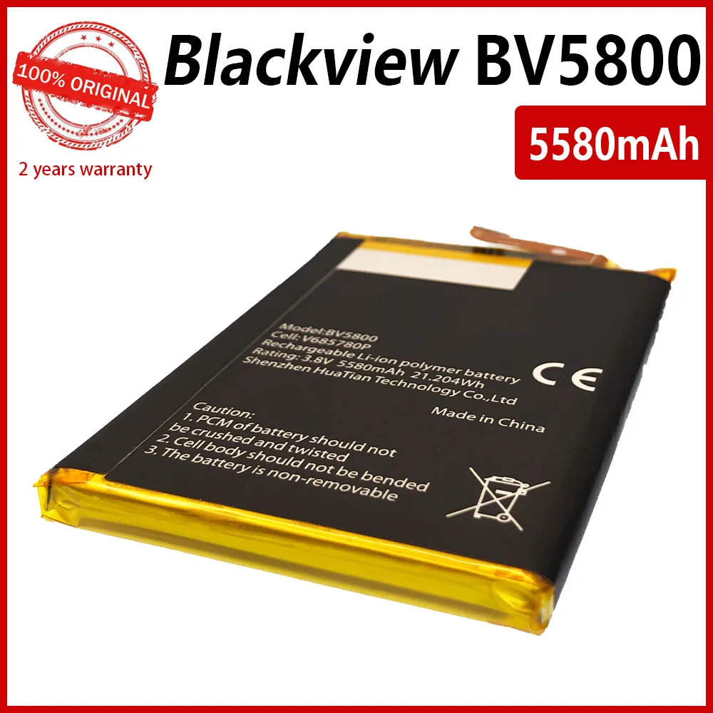 New Original 5580mAh Replacement Battery For Blackview BV5800 / BV5800 Pro High Quality Batteries With Free Tools